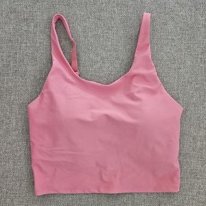 Old Navy Active Powersoft Longline Sports Bra Pink